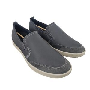 ECCO Soft 7 Men's Slip‑On Sneakers Navy Leather Suede 536214‑50869 Size 11